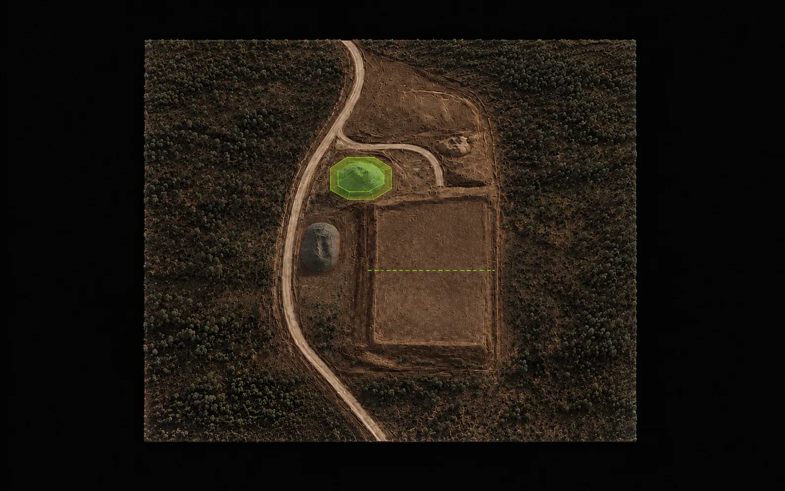Stockpile volume visualisation from 3D surface data
